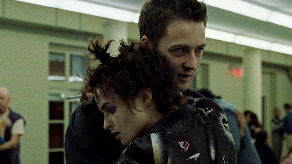 Edward Norton con Helena Bonham Carter in un'Epica Scena in Fight Club